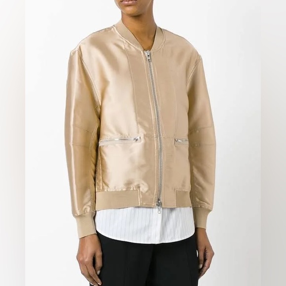 3.1 Phillip Lim - Tromp L'oeil Bomber Jacket- size 8 - Picture 10 of 16
